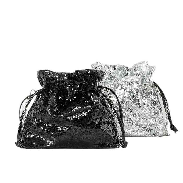 1 Stück luxuriöse, stilvolle, elegante Damenhandtaschen mit Pailletten Bild2