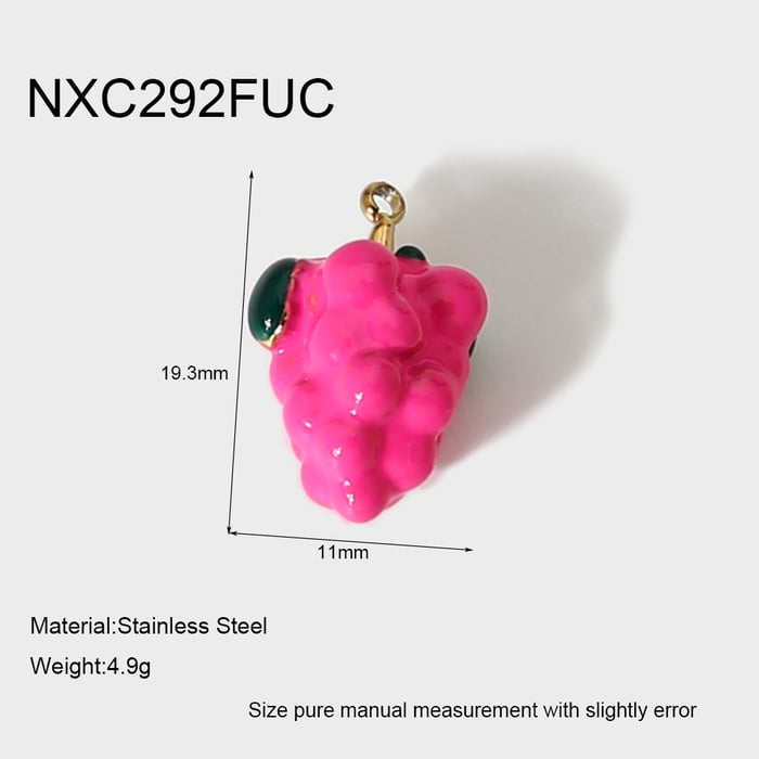1 Piece Romantic Series Sweet Plant Stainless Steel  DIY Pendant