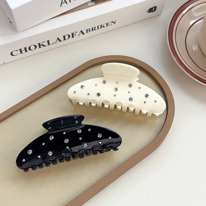 1 Piece Simple Series Classic Solid Color Acrylic Women's Hair Claws h5Picture3