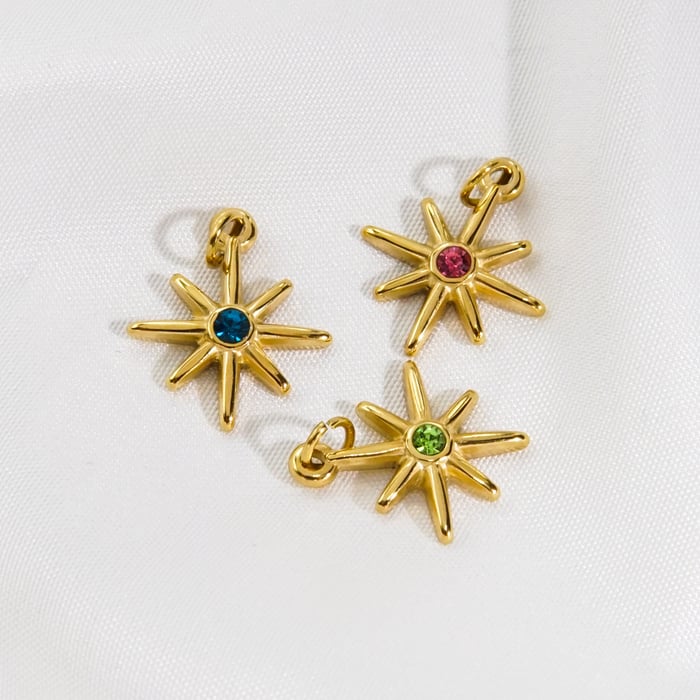 1 Stück einfache DIY Casual unregelmäßige Form Edelstahl Damen Anhänger h5Bild3