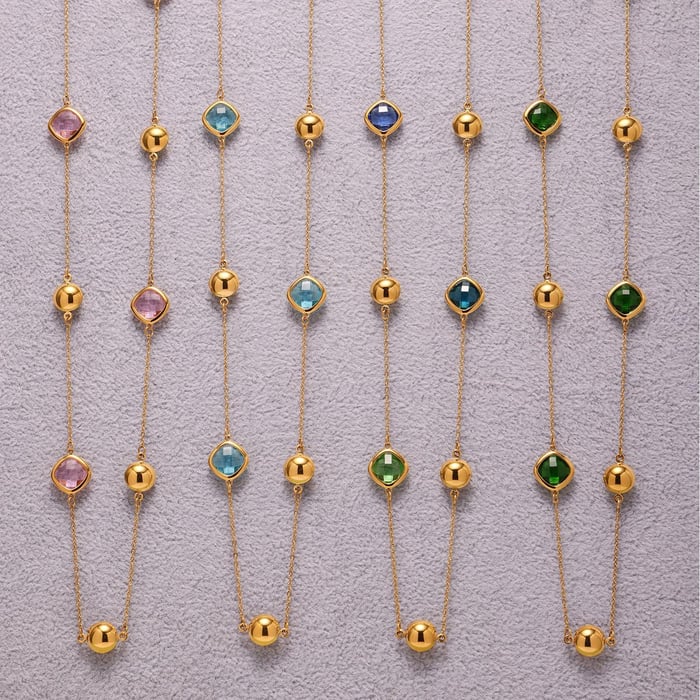 1 Piece Retro Rectangle Stainless Steel Gold Color Women's Pendant Necklaces h5Picture7