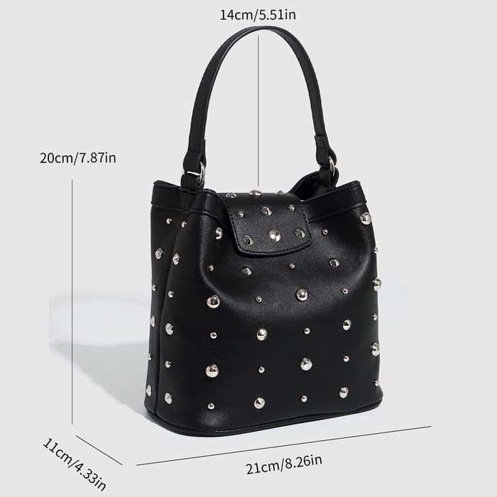 1 Stück High - End Fashion Series Metallic Rivet Damen Umhängetaschen