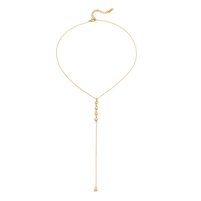 1 stuk delicate kwastjes roestvrij staal goudkleurige dames hanger kettingen h5Afbeelding8