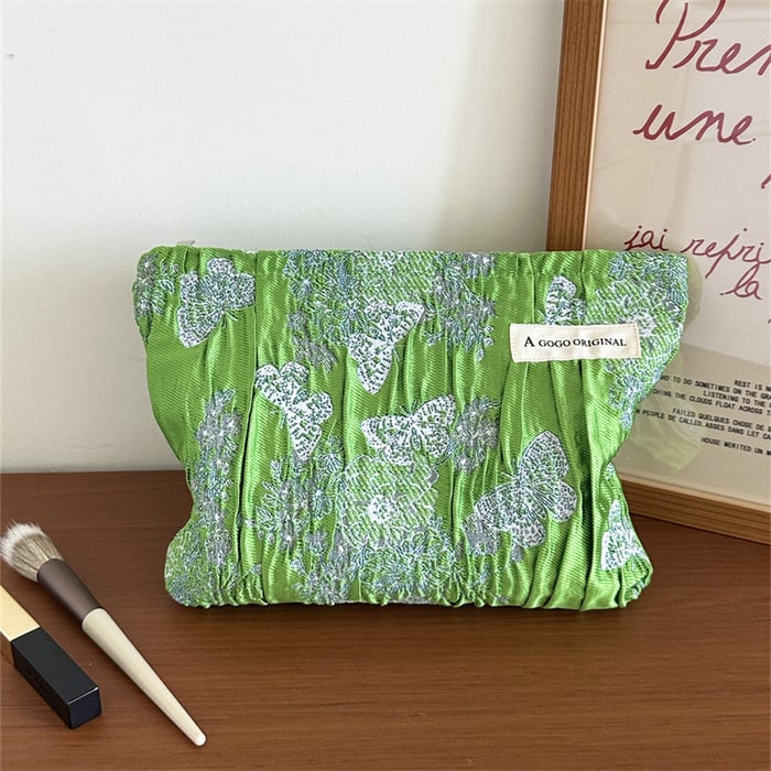 1 Piece Simple Series Vacation Butterfly Polyester Women's Makeup Bags