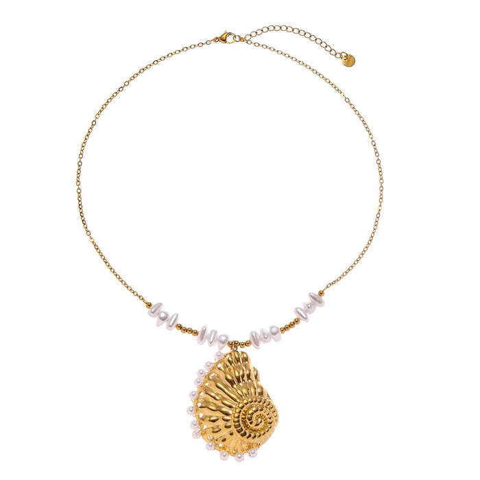 1 pezzo di collana con ciondolo da donna in acciaio inossidabile con motivo "Vacanza romantica" h5Immagine5