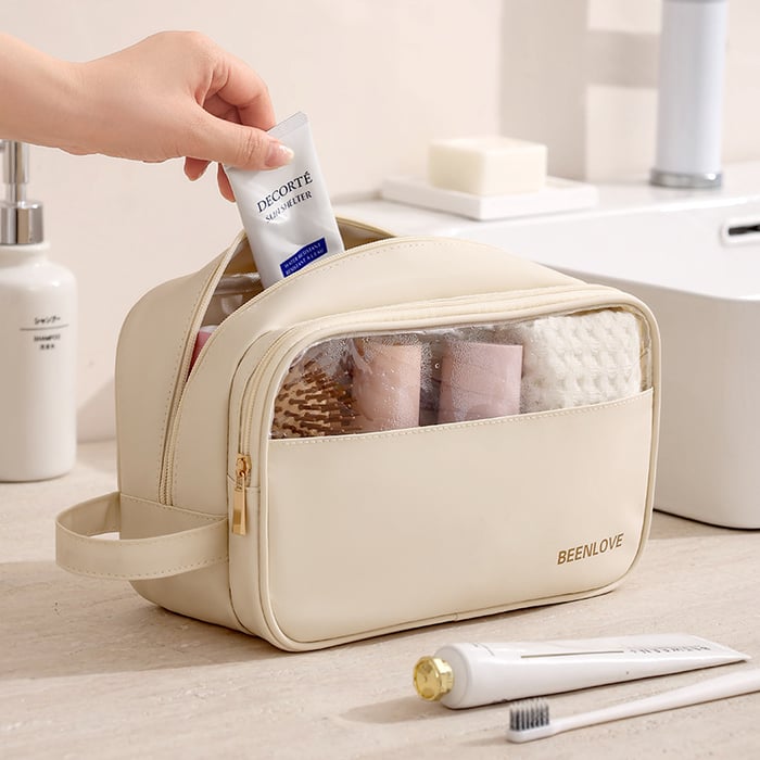 1 Pair Simple Series Simple Letter  Women's Makeup Bags Picture2
