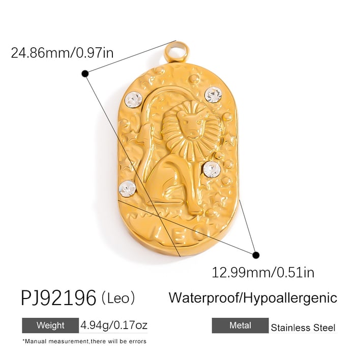 1 Piece Simple Classic With Constellation Element DIY Stainless Steel Women's Pendant