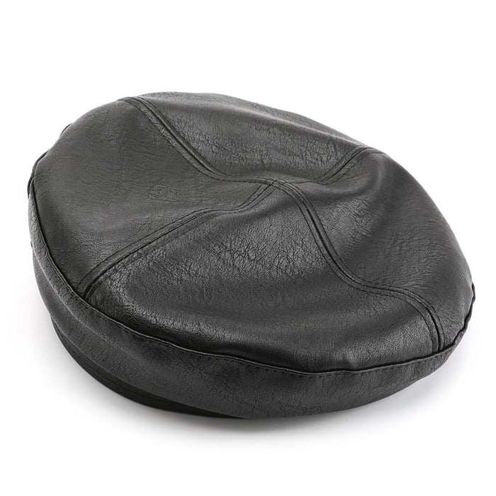 1 Piece Ins Style Solid Color PU Beret Picture4