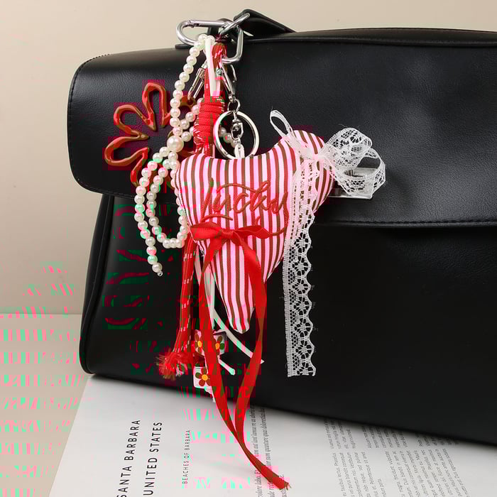 1 Piece Romantic Series Cute Heart Polyester Women's Bag Charms h5Picture3
