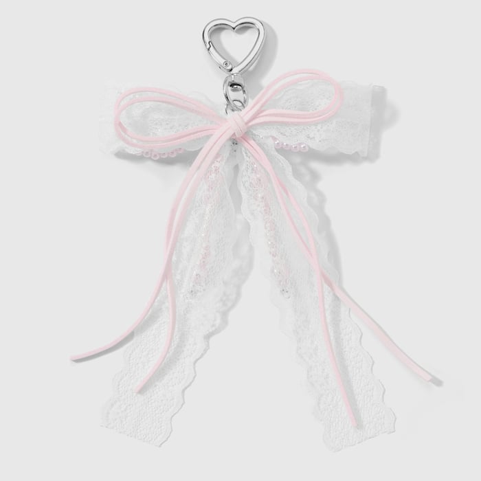 1 Piece Sweet Beaded Bow Knot Bag Charm Picture11