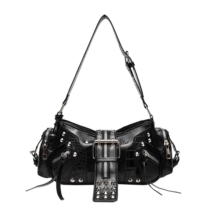 1 Piece Luxurious Series Punk Rivet PU Women's Shoulder Bags Picture5