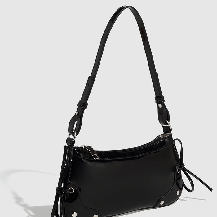 1 Stück Simple Series Elegante einfarbige PU-Damenhandtaschen Bild3