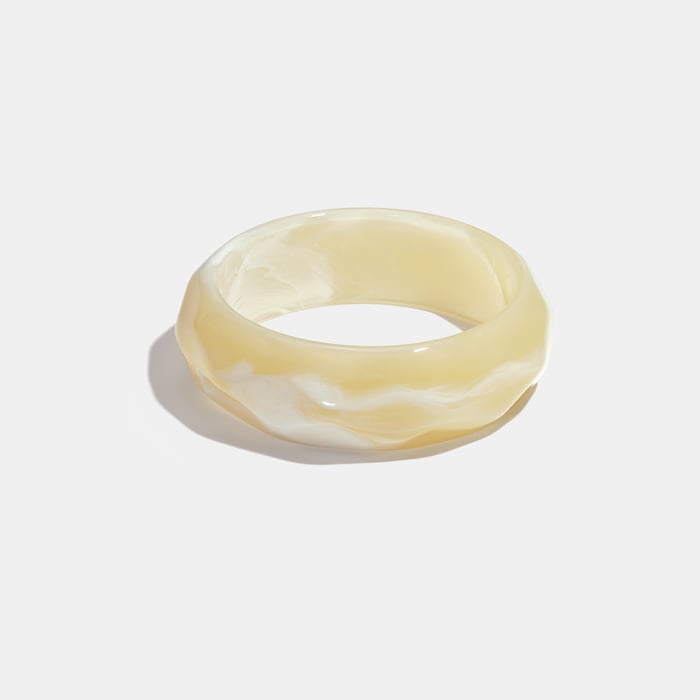 1 Piece Simple  Irregular   Gradient Color Acrylic Women's Bangles