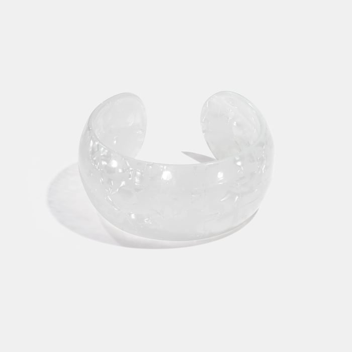 1 Piece Simple Series Casual Plaid Acrylic Women's Cuff Bracelets