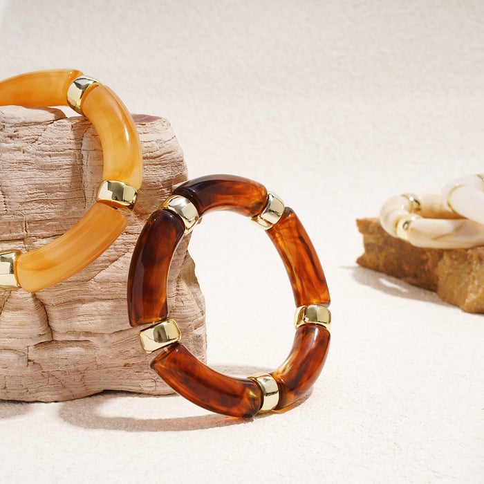 1 Piece Irregular Shape Acrylic Beaded Bracelet h5Picture6
