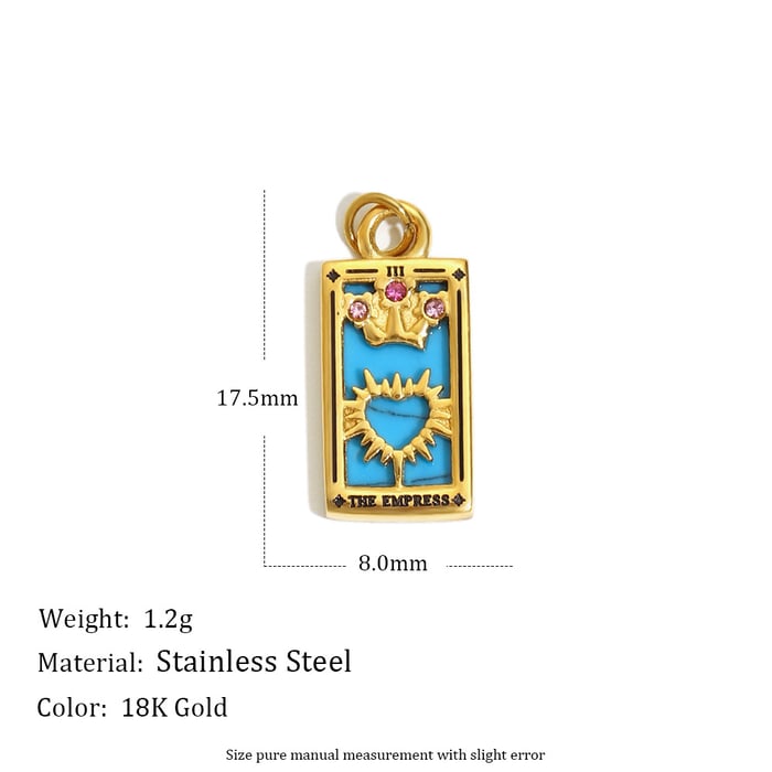 1 Piece Classic Casual Constellation Stainless Steel  Gold Color  Women's Pendants h5Picture5