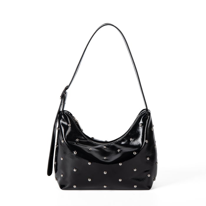 1 Piece Simple Series Casual Solid Color Rivet PU Women's Handbags Picture2