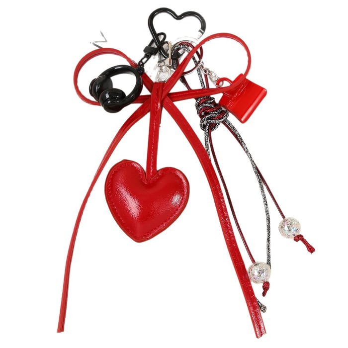 1 Piece Classic Series Retro Heart PU Women's Bag Charms Picture6