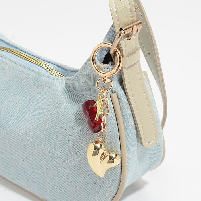 1 Piece Heart Alloy Bag Charm h5Picture8