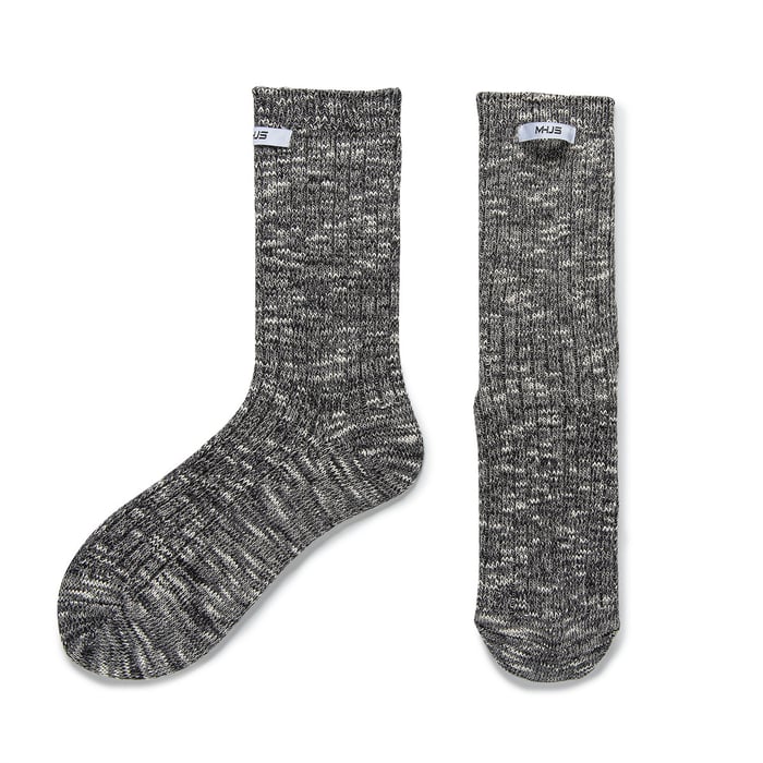 1 Pair Of Retro Color Blocking Cotton Women's Mid Calf Socks
