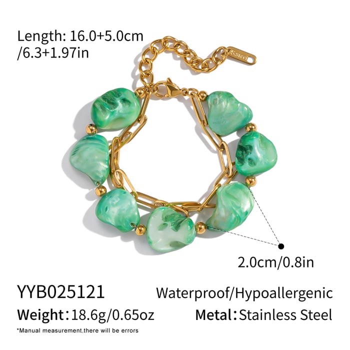 Stainless Steel Natural Shell Necklace Set