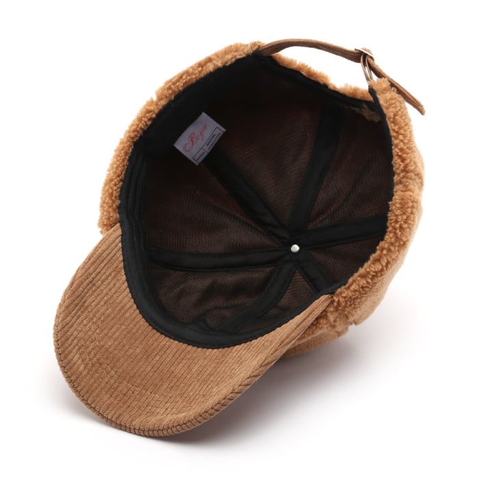 1 Piece Casual Solid Color Plush Baseball Cap h5Picture5