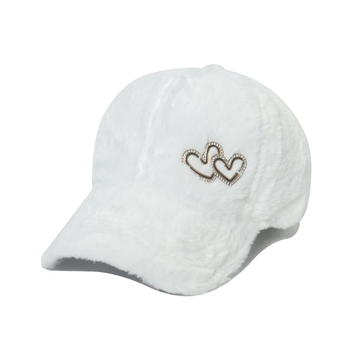 1 Piece Heart Plush Women's Hat