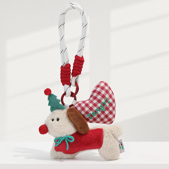 Breloques de sac pour femme en fibre de polyester, série Noël, 1 pièce Image3