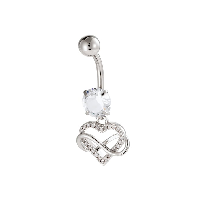 1 Piece Butterfly Copper Zircon Navel Piercing