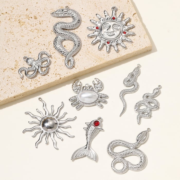 1 Piece Simple Animal Stainless Steel Women's Pendants h5Picture3