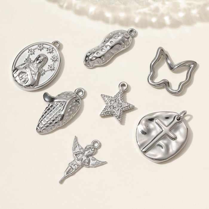 1 Piece Gorgeous Angel Stainless Steel Women's Pendants h5Picture3