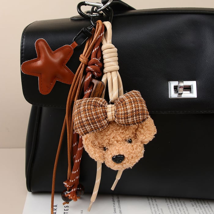 1 Piece Romantic Series Cute Bear  Women's Bag Charms