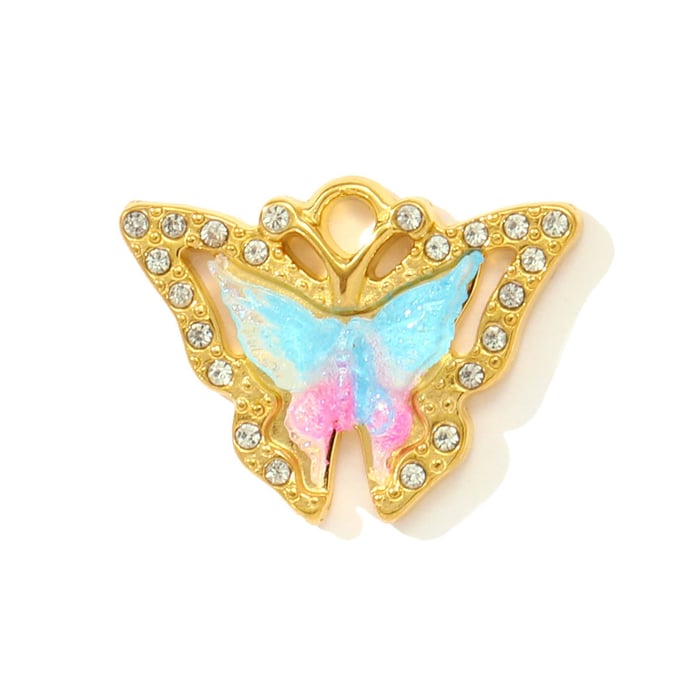 1 Piece Vivid Chili Stainless Steel Gold Color Women's Pendants