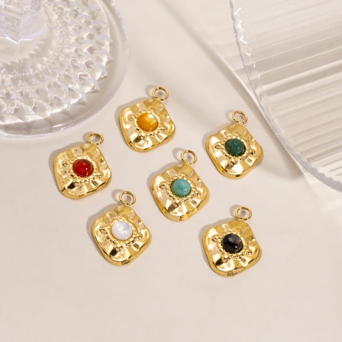 1 Piece Simple  Retro Irregular Shape Stainless Steel Women's Pendants h5Picture4