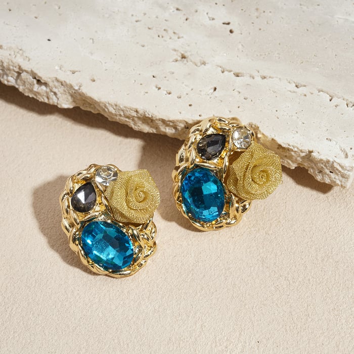 1 Pair Retro Flower Alloy Stud Earrings h5Picture4