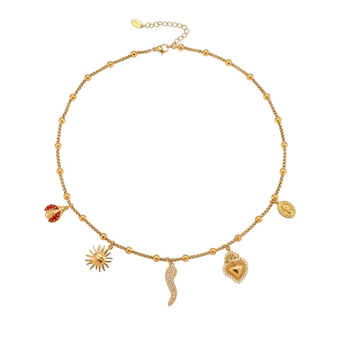 1 Piece Luxurious Pepper Stainless Steel Gold Color Women's Pendant Necklaces h5Picture7