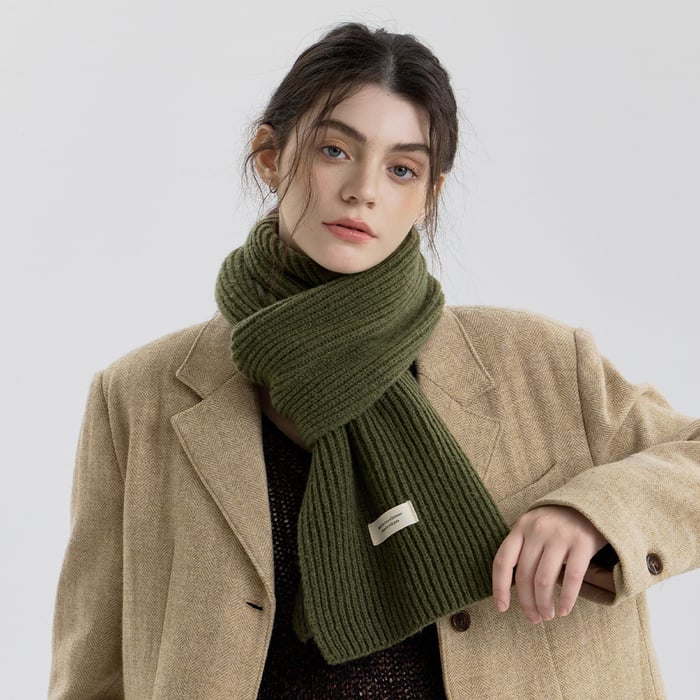 1 Piece Modern Stripe Polyester Women's Winter Scarves Picture2