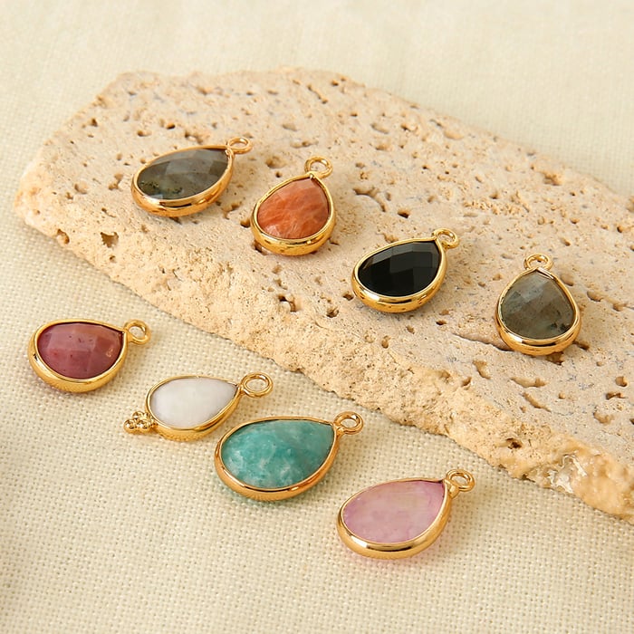 1 Piece Simple Daily Droplet Natural Stones  Natural Stone Women's Pendants h5Picture3