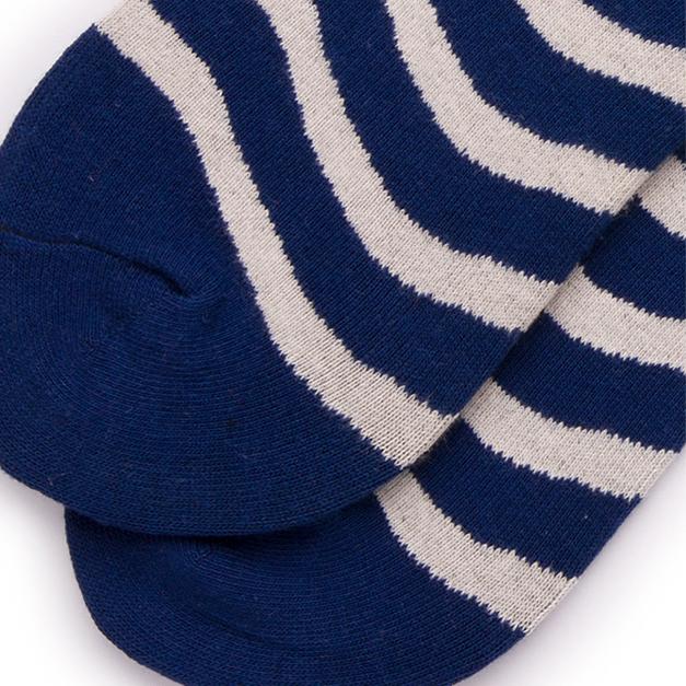 1 par de calcetines clásicos de algodón a rayas para mujer hasta la pantorrilla h5Imagen4