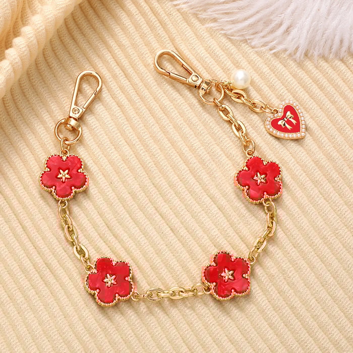 1 Piece Sweet Flower Metal Phone Chain Picture3
