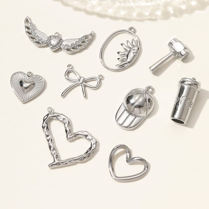 1 Piece Simple Heart Stainless Steel Women's Pendants h5Picture3