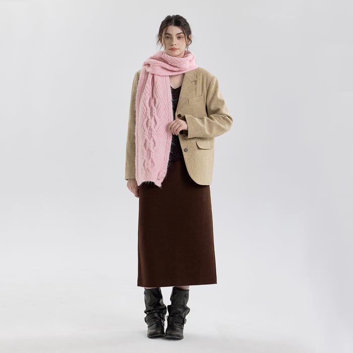 1 Piece Gorgeous Flower Polyester Women's Winter Scarves Picture3