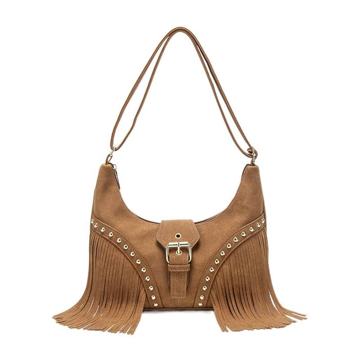 1 Piece Simple Series Retro Tassel  Women's Crossbody Bags Picture2