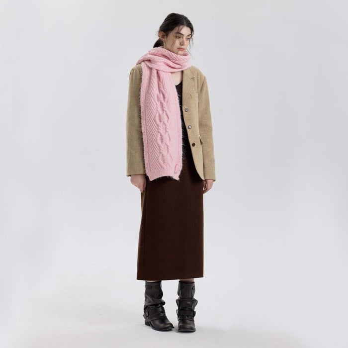 1 Piece Gorgeous Flower Polyester Women's Winter Scarves Picture4