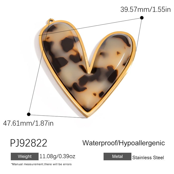 1 Piece Romantic Flower Stainless Steel  Gold Color DIY Pendant h5Picture2