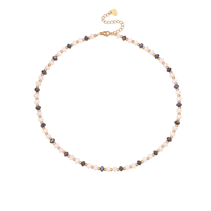 1 Piece Ethnic  Bohemian Beads Stainless Steel   Gold Color  Women's Chain Necklaces h5Picture5