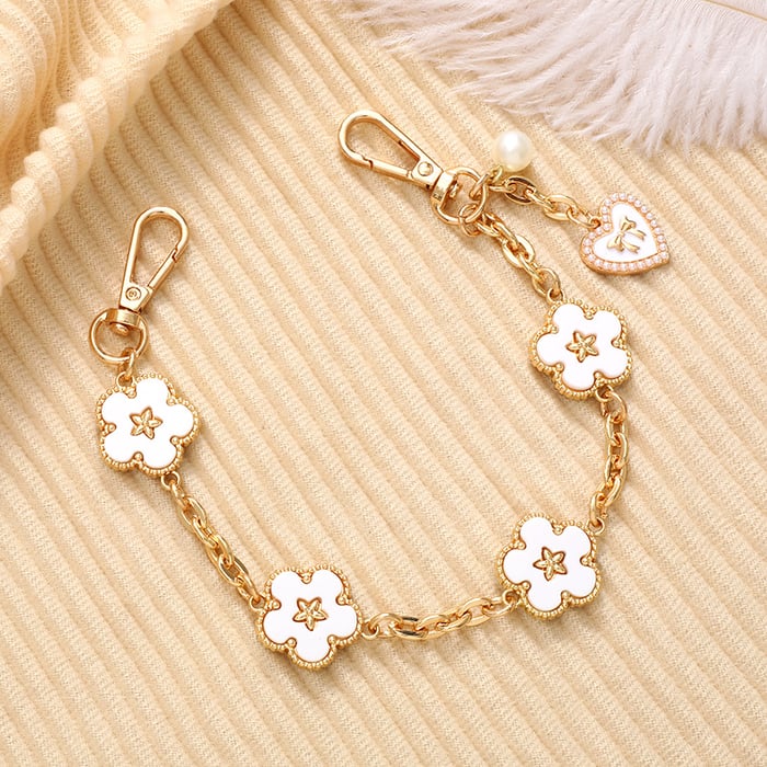 1 Piece Sweet Flower Metal Phone Chain