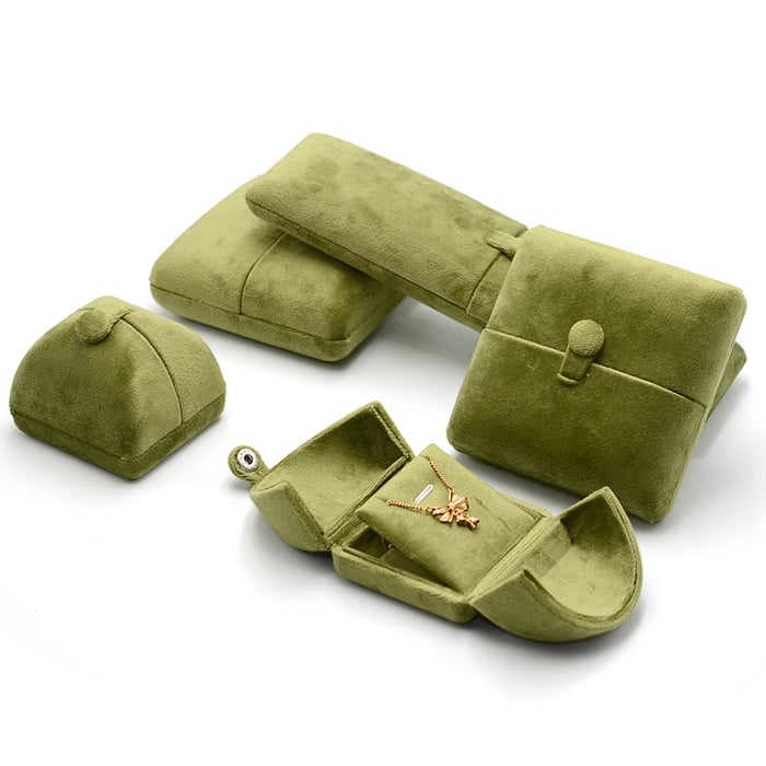 Solid Color Velvet Jewelry Boxes h5Picture4