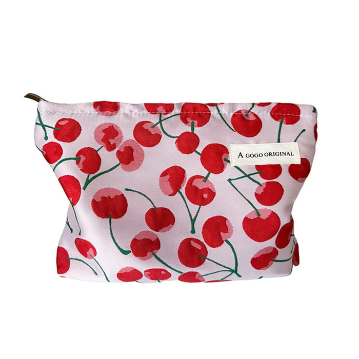1 Piece Simple  Sweet Cherry  Women's Makeup Bags Picture4