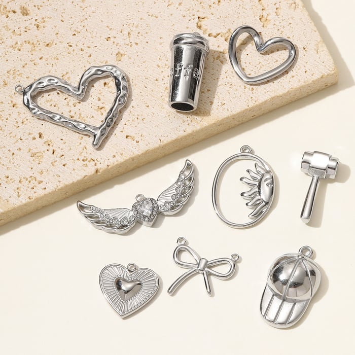 1 Piece Simple Heart Stainless Steel Women's Pendants h5Picture4